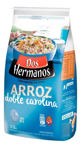 Dos Hermanos Arroz Doble Carolina X 1 Kg X4u