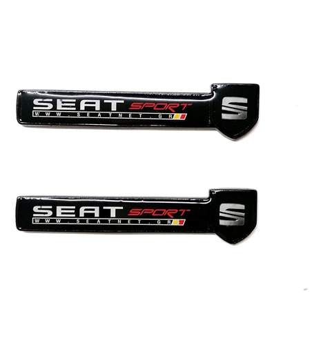 Par De Emblemas Laterales Seat Sport Negro 