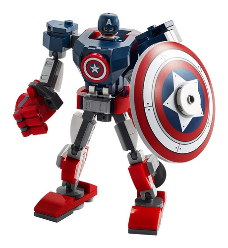 Lego Marvel Avengers 76168 Capitán América Armadura Y Escudo