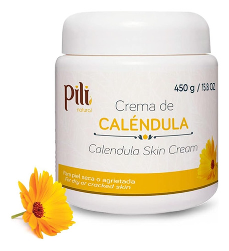 Pili Natural Calendula Cream - Crema Hidratante Para Piel Ás