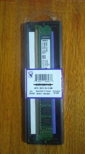 Memoria Ram 4gb 1x4gb Kingston Kvr13n9s8/4