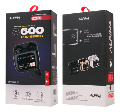 Auriculares Inalambricos Alpina A600 Pro Serie Bluetooth 5.4