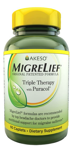 Migrelief, Formula Original, Terapia Triple Con Puracol, 60 