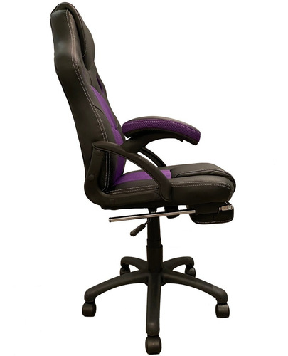 Imagen 4 de 6 de Silla Gamer Escritorio 801 C/apoya Pies Violeta C/envio