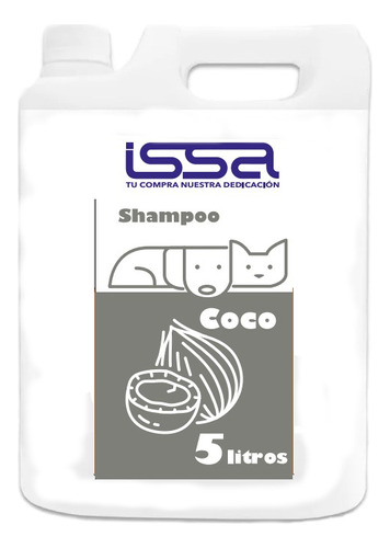 Pack 3 Shampoo Coco (bidon 5 Litros) Para Mascotas