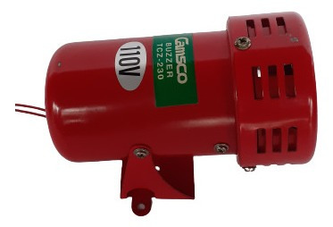 Sirena Alarma 110/120 V. De Metal Marca: Camsco.