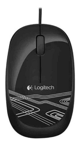 Ratón USB óptico con cable negro Logitech M105