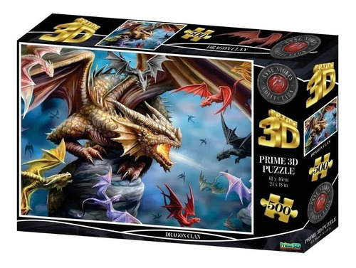 Rompecabezas Puzzle 3d 500 Piezas Dragon Clan 10328