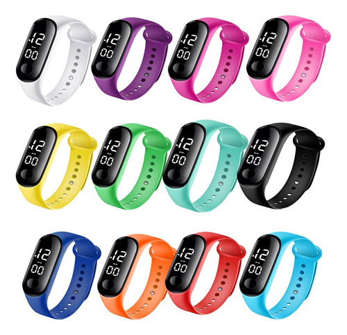 Reloj Led Digital Táctil Unisex Mayoreo De 100 Piezas L