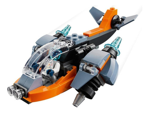 Imagem 2 de 3 de Blocos de montar Lego Creator 3-in-1 Cyber drone 113 peças em caixa