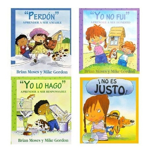 ** Combo 4 Libros Coleccion Valores Y Enseñanza ** Moses