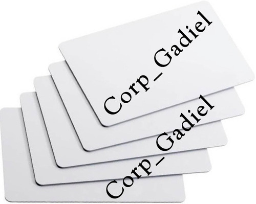 Tarjeta Pvc Para Carnets Y Sublimar.