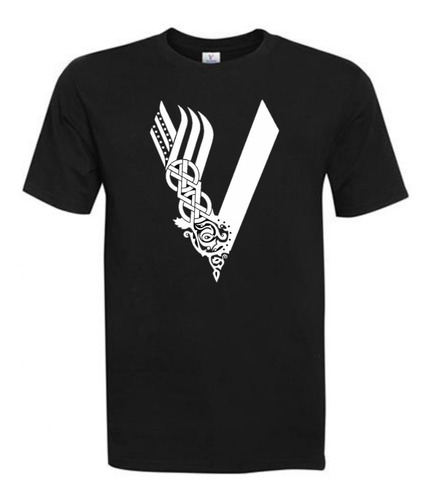 Polera Hombre - Vikingo - Logo   100% Algodón 