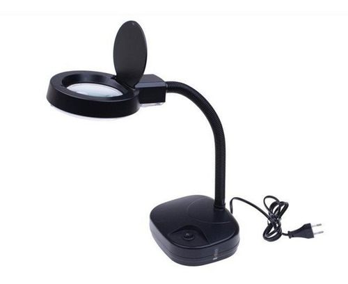 Lámpara De Mesa Ajustable Lupa Y Luz Led Zd-123-led