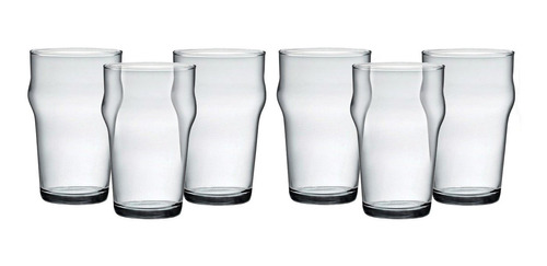 Vaso Cerveza Media Pinta Nonix 255ml Vidrio Templado X6