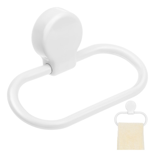 Anillo Portatoallas Autoadhesivo Para Cocina/baño Blanco