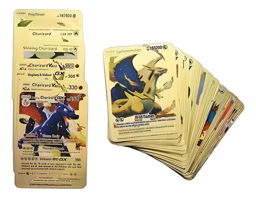 Set Cartas Pokémon Metálicas 55ud Auténticas Idioma Inglés