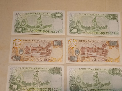 Billetes Antiguos Argentina Pesos Ley 18.188 X 12 Sc Sc-