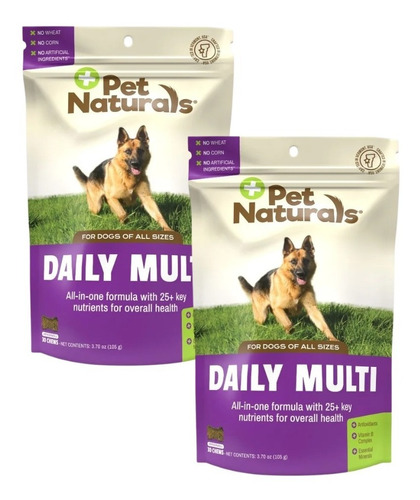 Pack 2 Snack Pet Naturals Daily Multi Para Perros