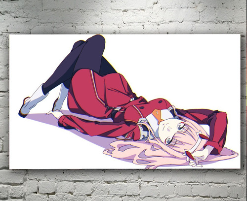 Cuadro Decorativo Artístico Personaje Anime Zero Two 28x41cm