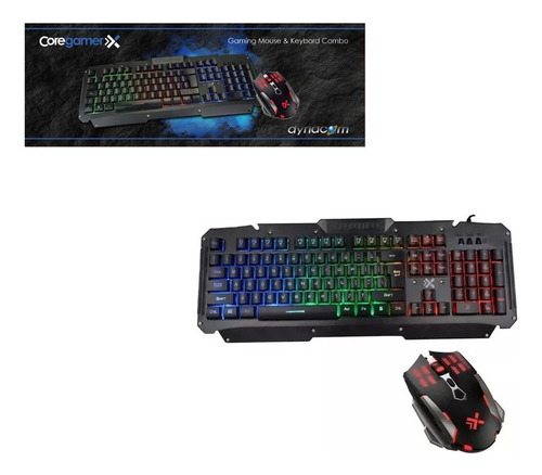 Teclado Gamer Coregamer Con Mouse C/cable Dynacom 