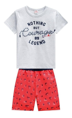 Imagem 2 de 2 de Conjunto Infantil Menino Brandili Nothing