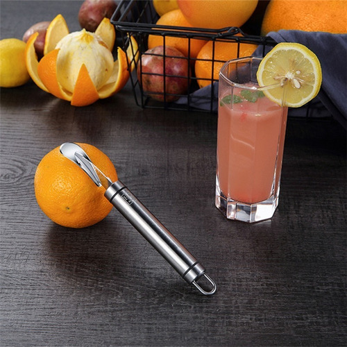 Pelador Manual De Fruta Inoxidable Naranja Lima