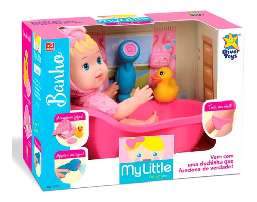 Muñeca Bebe Hora Del Baño Con Ducha 8005 Ikdiv003