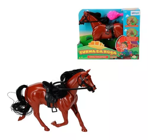 Brinquedo Infantil Cavalo Encantado Com Som Etitoys