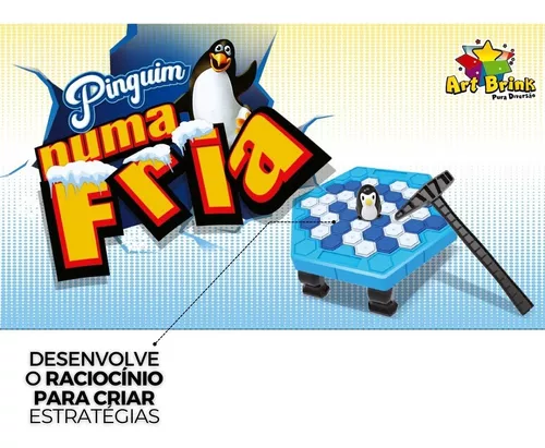 Jogo Pinguim Game Quebra Gelo Brinquedo Interativo Blocos