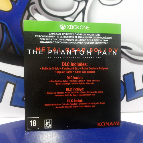 Metal Gear Solid The Phantom Pain Xbox One Dlc Codigo
