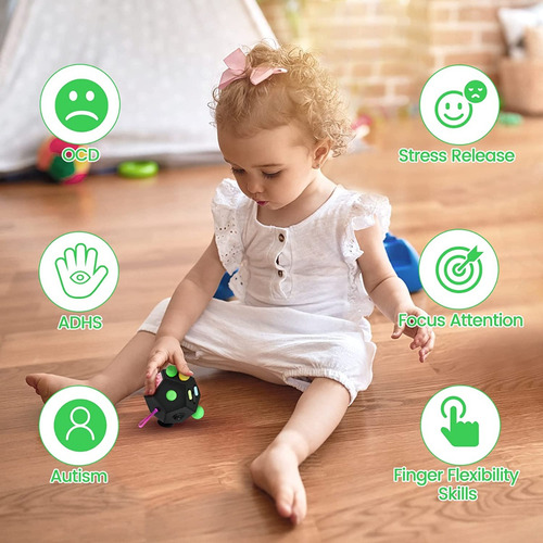 Vcostore 12 Lados Del Cubo De Fidget Alivio Del Estrés