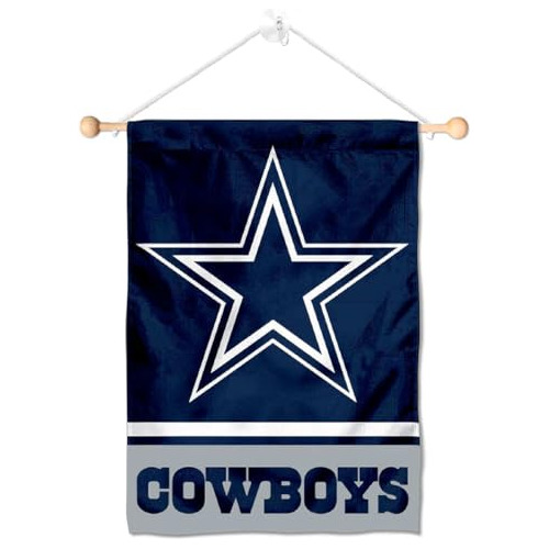Banderín De Dallas Cowboys Ventana O Pared Ventosa