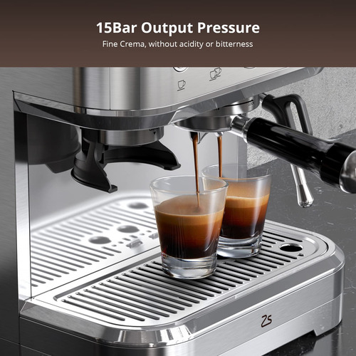 Máquina De Café Espresso Profesional 15 Bar Con Espumador 2.