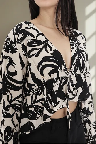 Blusa Seda Estampada Sakura 25-52