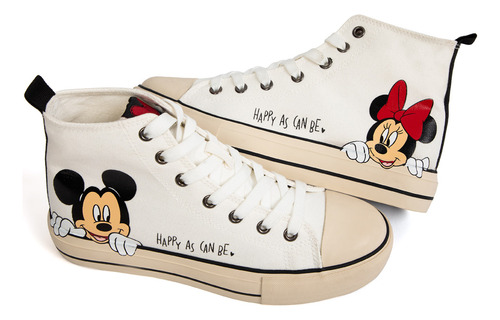 Zapatillas Urbanas De Mickey Disney Para Mujer Textil V2