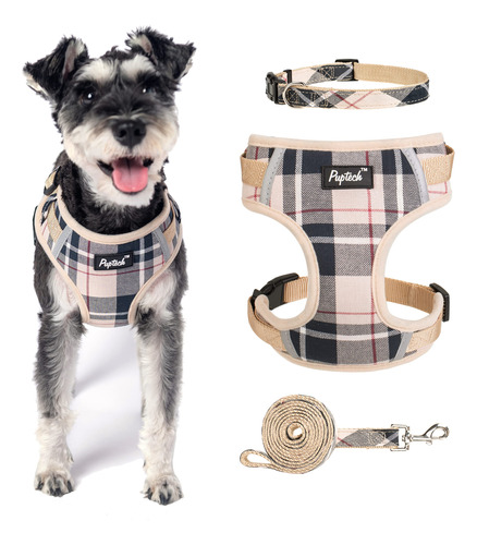 Pupteck Juego De Arnes Y Collar De Correa Para Perros Pequen