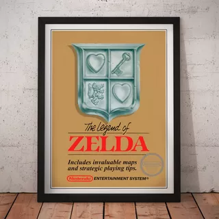 Cuadro Gamer - Legend Of Zelda - Poster Fan Retro
