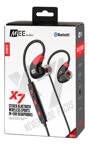 Fone De Ouvido Mee Audio X7 Stereo Bluetooth In-ear Vermelho