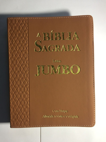 Bíblia Letra Jumbo | Pu Luxo Marrom