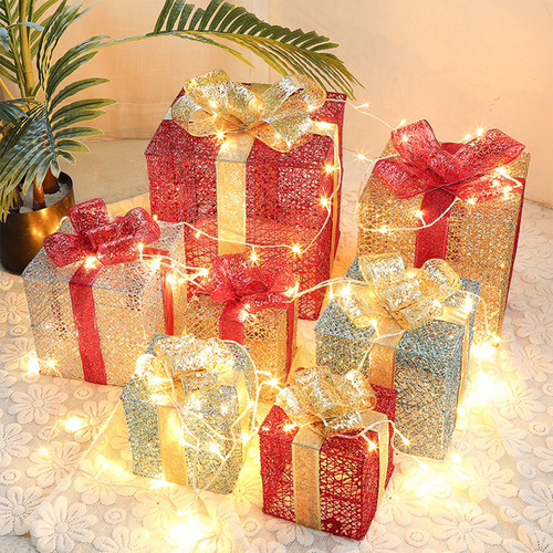 Cajas De Regalo De Navidad Para Decoración Interior Y Exteri