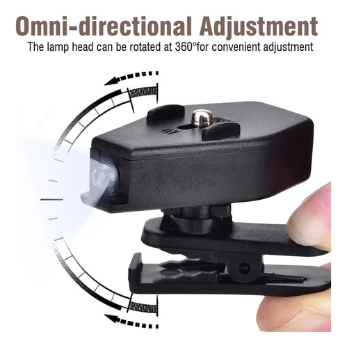 1 Par De Gafas Led Con Lámpara Con Clip Para L