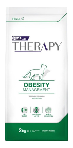 Alimento Vitalcan Therapy Obesity Canine Perro Adulto 2kg