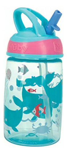 Nuby Flip-it Kids On-the-go Botella De Agua Impresa Con