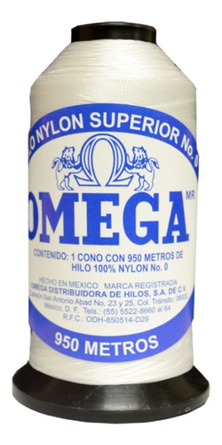 Hilo Omega Nylon No. 0 Cono Con 950 Metros
