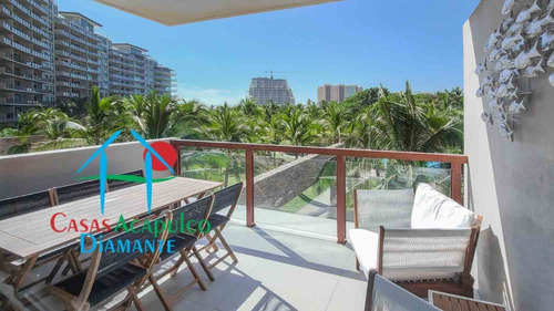 Imagen 8 de 30 de Cad La Isla Fiji S3. De Playa. Terraza Con Vista A Las Áreas Comunes