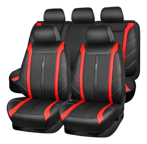 Juego Completo De Fundas De Asiento De Cuero De Lujo Pa 5646