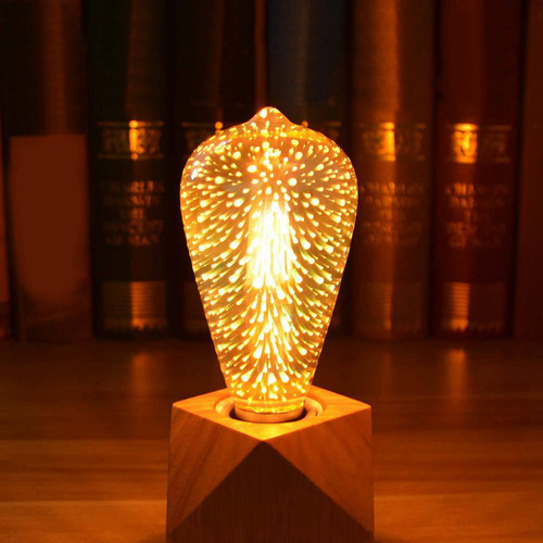 2 Bombillas Led Led Infinity 3d Con Efecto De Fuegos Artific