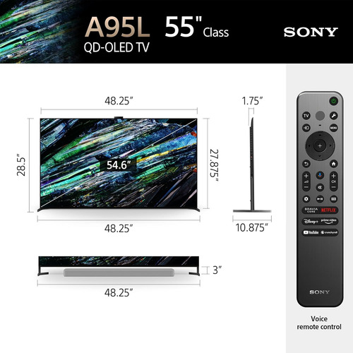 Sony Xr-55a95l 55 Pulgadas Bravia Oled 4k Smart Google Tv
