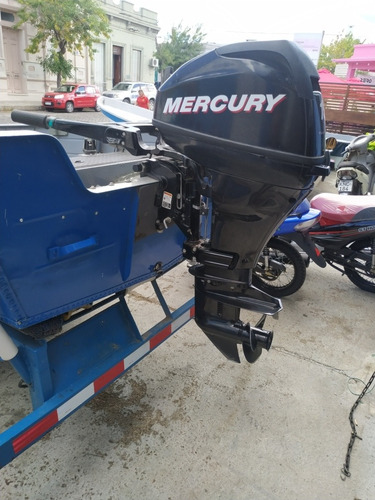 Lancha Aluminio Polimarine 4,40. Trailer. Mercury 15 Hp 4tt